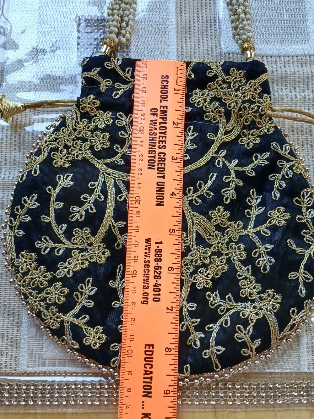 New Traditional Ethnic Women Potli Clutch Bag Handbag